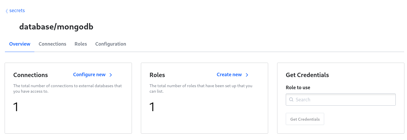 Panel MongoDB po zalogowaniu z autoryzacją do uzycia tej integracji